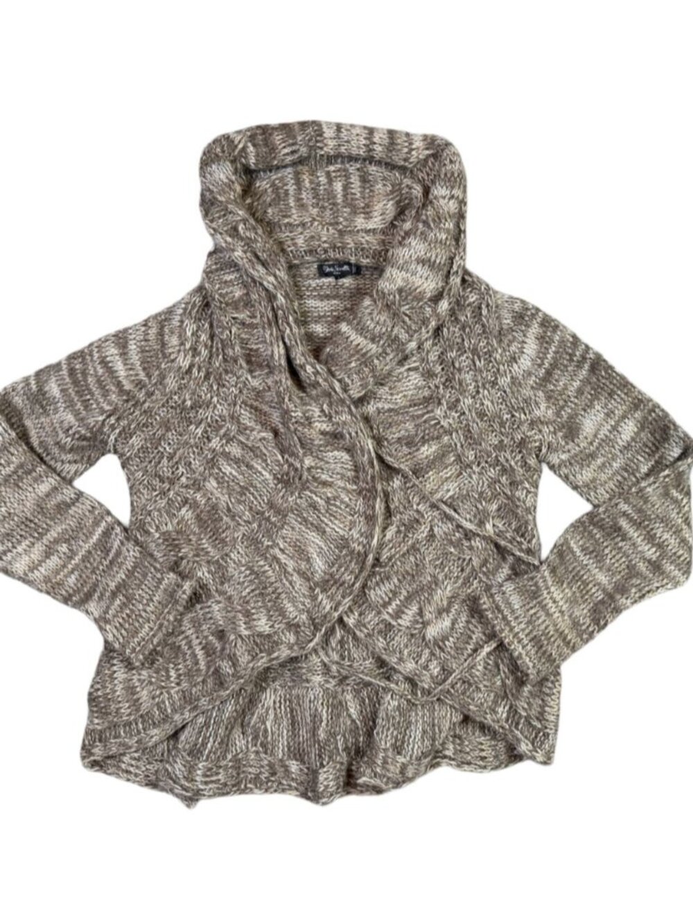 Silvia Novelli Noba Cardigan Sweater Womens M Alpaca Wool Chunky Knit Italy